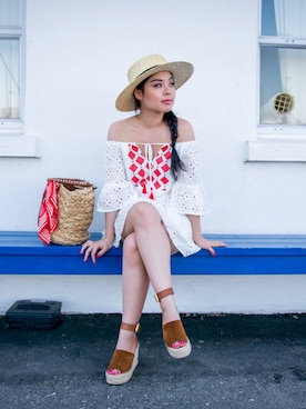 「shein」｜Yvonnaさん（レディース・157cm）の夏コーディネート