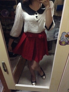 「skirt」｜「アイテム（その他シューズ）」を使った、Cynthia Chanさん（レディース・154cm）の秋コーディネート