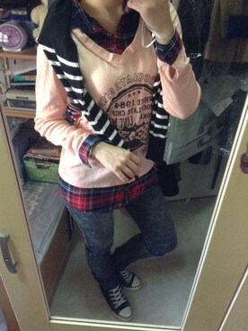 「拼接」｜Cynthia Chanさん（レディース・154cm）の秋コーディネート