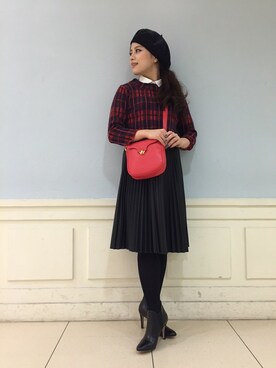 「Rouge vif（ルージュヴィフ）のアイテム（その他）」を使った、yamaさん（レディース・157cm）の秋コーディネート