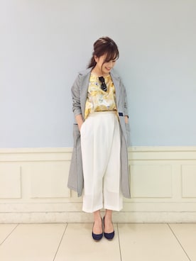 「スウェードパンプス」｜yamaさん（レディース・157cm）の春コーディネート