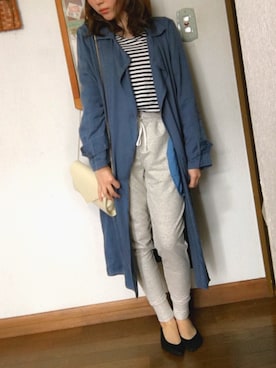「RAY CASSIN（レイカズン）のアイテム（その他アウター）」を使った、yukiさん（レディース・155cm）の春コーディネート