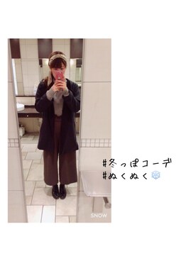 「Honeys（ハニーズ）のアイテム（財布/小物）」を使った、Yuka☻さん（レディース・171cm）の秋コーディネート