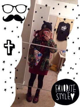 「アイテム（クラッチバッグ、その他）」を使った、Moekoさん（レディース・160cm）の冬コーディネート