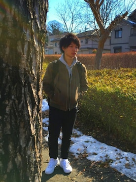 ゆうりんごさん（メンズ・163cm）の冬コーディネート