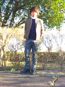 ゆうりんごさん（メンズ・163cm）の冬コーディネート