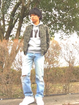 ゆうりんごさん（メンズ・163cm）の冬コーディネート