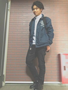 「Dr. Martens（ドクターマーチン）のDr.Martens (ドクターマーチン)/1461 3EYE GIBSON SHOES（その他シューズ）」を使った、ゆうりんごさん（メンズ・163cm）の春コーディネート