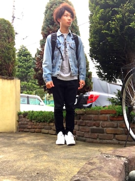 ゆうりんごさん（メンズ・163cm）の春コーディネート