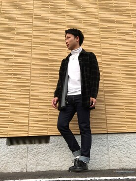 「アイテム（チェスターコート）」を使った、ゆうりんごさん（メンズ・163cm・10代）の秋コーディネート
