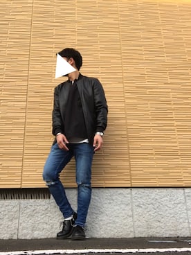 「Dr. Martens（ドクターマーチン）のDr.Martens (ドクターマーチン)/1461 3EYE GIBSON SHOES（その他シューズ）」を使った、ゆうりんごさん（メンズ・163cm）の秋コーディネート