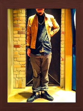 「スケートスタイル」｜「アイテム（ブルゾン）」を使った、こたさん（メンズ・178cm）の秋コーディネート
