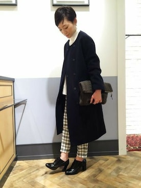 「アパートバイローリーズ」｜「アイテム（スウェット）」を使った、さちさん（レディース・160cm）の秋コーディネート