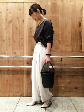 「A part by（アパートバイ）のアイテム（オールインワン・サロペット）」を使った、さちさん（レディース・160cm）の夏コーディネート