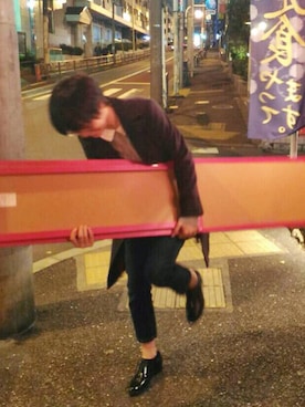 「SODAのアイテム」を使った、オキナさん（レディース・165cm）の秋コーディネート