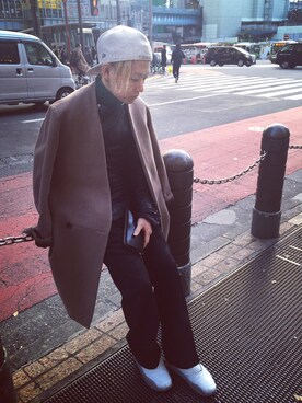 「Yohji Yamamoto（ヨウジヤマモト）のアイテム（財布）」を使った、Takumasa Maejimaさん（メンズ・168cm）の冬コーディネート