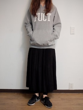 「FUCT」｜kinoshitaさん（レディース・162cm）の冬コーディネート
