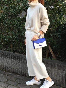 「Milly（ミリー）のアイテム（バッグ）」を使った、yukoさん（レディース・162cm）の冬コーディネート
