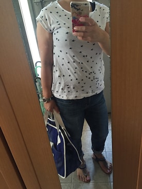 「TILA MARCH（ティラ マーチ）のアイテム」を使った、もりひろこさん（レディース・152cm）の夏コーディネート