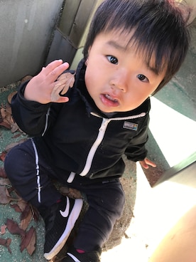 「公園コーデ」｜「アイテム（ナイロンジャケット）」を使った、shunpiiiさん（キッズ・80cm）の秋コーディネート