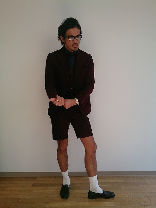 短パン社長 メガネを使ったコーディネート Wear