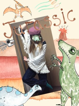 「ET BOITE（エボワット）のアイテム」を使った、みこ〜さん（レディース・165cm）の秋コーディネート