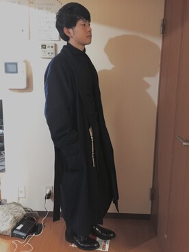 「アイテム（トレンチコート）」を使った、シュガーさん（メンズ・185cm・20代）の秋コーディネート