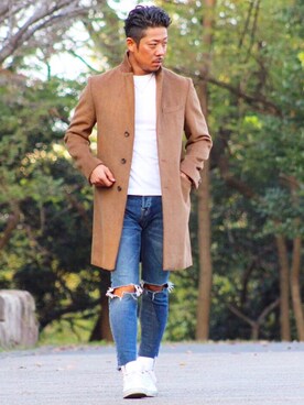 「Dive（ダイブ）のアイテム（トップス）」を使った、Shota_Nakaharaさん（メンズ・176cm）の秋コーディネート