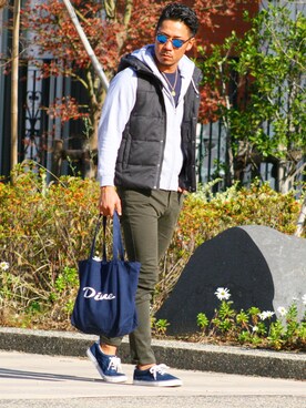 「Dive（ダイブ）のアイテム（トップス）」を使った、Shota_Nakaharaさん（メンズ・176cm）の秋コーディネート