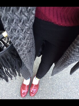 KMさん（レディース・158cm）の冬コーディネート