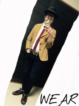 「Gc（ジーシー）のアイテム」を使った、YU.さん（メンズ・165cm）の秋コーディネート