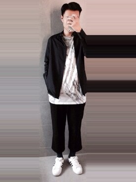 「ZARA MAN」｜「アイテム（その他アウター）」を使った、Jacobs さん（メンズ・179cm）の冬コーディネート