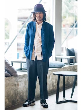「STYLE」｜「アイテム（その他アウター）」を使った、Ethan Chuさん（メンズ・172cm）の冬コーディネート