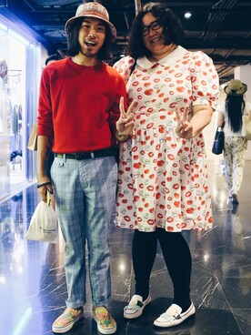 「Playhoundのアイテム」を使った、Ethan Chuさん（メンズ・172cm）の夏コーディネート