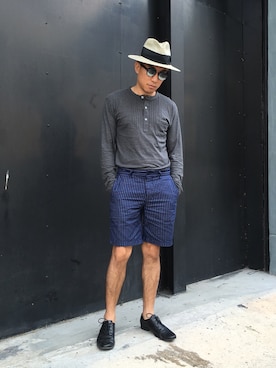 「zaloramy」｜Ethan Chuさん（メンズ・172cm）の夏コーディネート