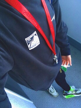 「THE NORTH FACE（ザノースフェイス）のアイテム（パーカー、ブラック系）」を使った、ちゃんまがさん（メンズ・176cm）の秋コーディネート