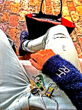 「RonHerman VINTAGE（ロンハーマンヴィンテージ）のアイテム（パーカー、その他）」を使った、ちゃんまがさん（メンズ・176cm）の秋コーディネート