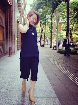 「PARIGOT（パリゴ）のアイテム」を使った、SHCさん（レディース・155cm）の夏コーディネート