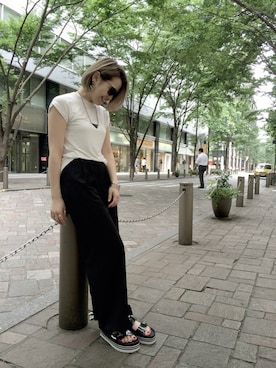 「TOGA（トーガ）のアイテム（アクセサリー）」を使った、SHCさん（レディース・155cm）の夏コーディネート