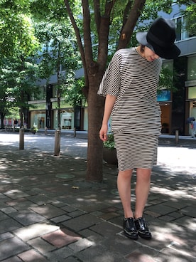 「beautiful people」｜「アイテム（ワンピース）」を使った、SHCさん（レディース・155cm）の夏コーディネート