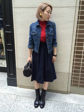 「Marc by Marc Jacobs（マークバイマークジェイコブス）のアイテム（シューズ）」を使った、SHCさん（レディース・155cm）の夏コーディネート