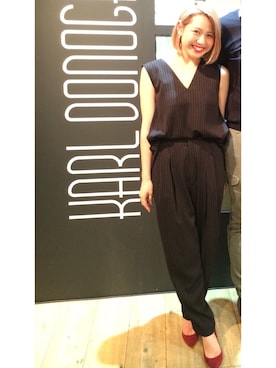 「ENFOLD（エンフォルド）のアイテム（パンツ）」を使った、SHCさん（レディース・155cm）の秋コーディネート