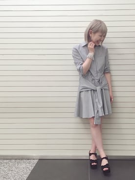 「アイテム（ブレスレット）」を使った、SHCさん（レディース・155cm）の夏コーディネート