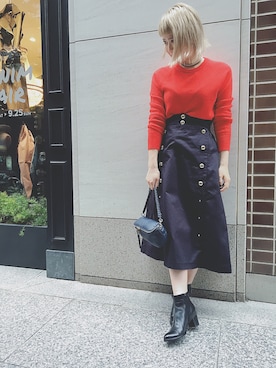 「CINOH（チノ）のアイテム」を使った、SHCさん（レディース・155cm）の秋コーディネート