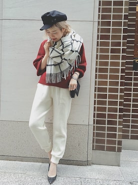 「MARC JACOBS（マークジェイコブス）のアイテム（ショルダーバッグ）」を使った、SHCさん（レディース・155cm）の秋コーディネート