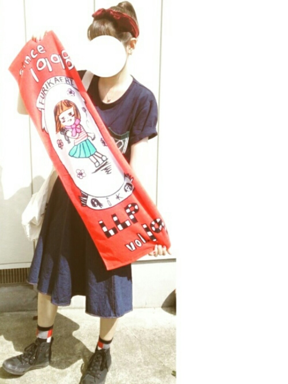 「aiko、aikoジャンキー」｜「AIKOのアイテム（その他、レッド系）」を使った、*  aya  *さん（レディース・160cm）の夏コーディネートの1枚目の写真