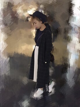 「:CHOCOOLATEのアイテム（ジャケット/アウター）」を使った、SrnChickさん（レディース・155cm）の春コーディネート