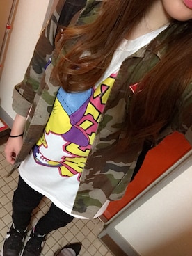 「NIKE（ナイキ）のNIKE/ナイキ グランドテラス 654495（スニーカー）」を使った、💋S a y a k a 💋さん（レディース・152cm）の春コーディネート