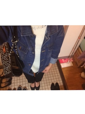 「CECIL McBEE（セシルマクビー）のアイテム（デニムジャケット）」を使った、💋S a y a k a 💋さん（レディース・152cm）の秋コーディネート