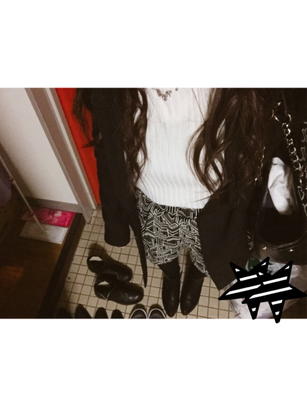 「GU、CECIL McBEE、INGNI、one way、&by P&D、シンプルコーデ」｜「one wayのアイテム（その他パンツ、ブラック系）」を使った、💋S a y a k a 💋さん（レディース・152cm）の秋コーディネートの1枚目の写真